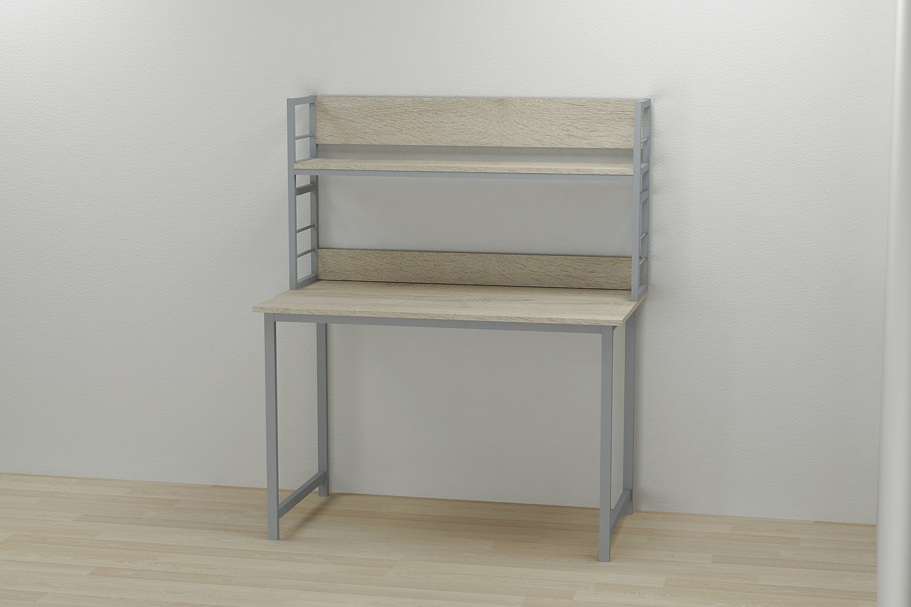 

Надстройка для стола Ferrum-decor Линкольн 60x120x28 Серый ДСП Дуб Сонома