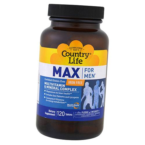 

Country Life Max For Men Iron Free 120таб (36124007)