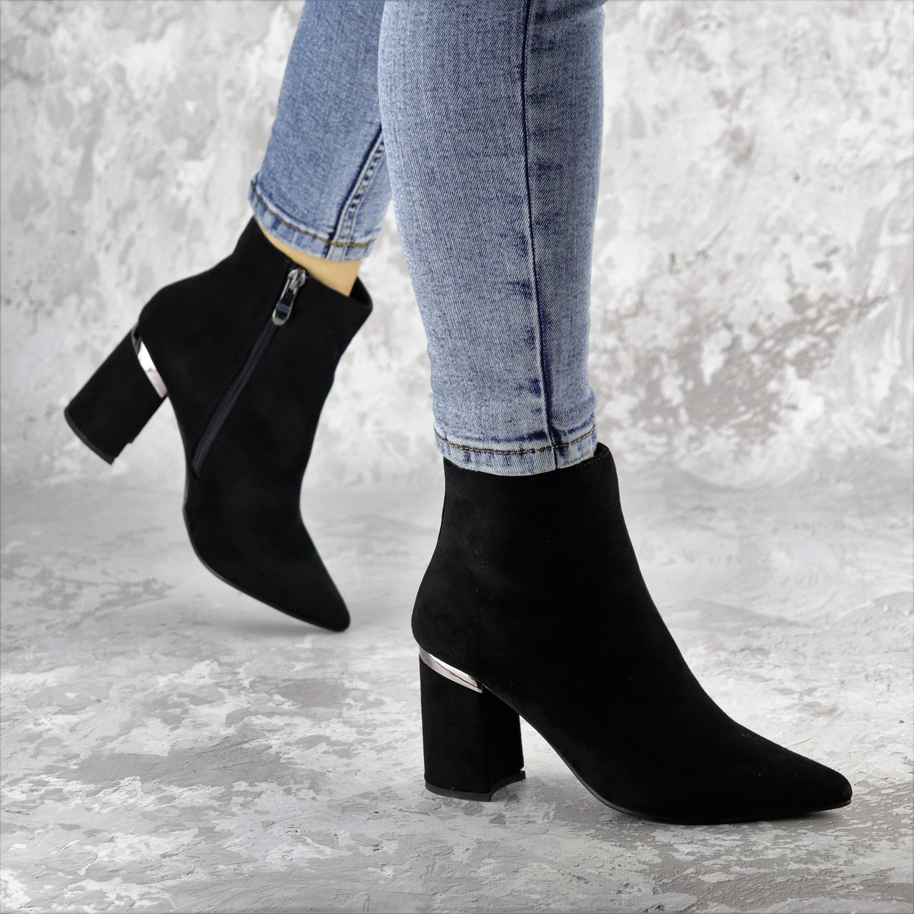 

Женские ботильоны на каблуке Fashion Dolly 1338 39 размер 24,5 см Черный