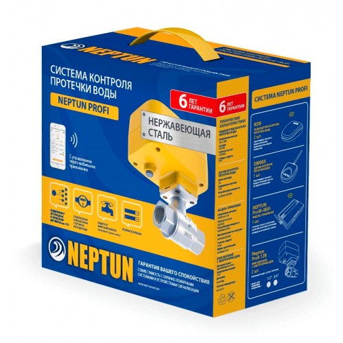 

Система контроля от протечки воды Neptun ProW+ PROFI LIGHT 12В 1/2