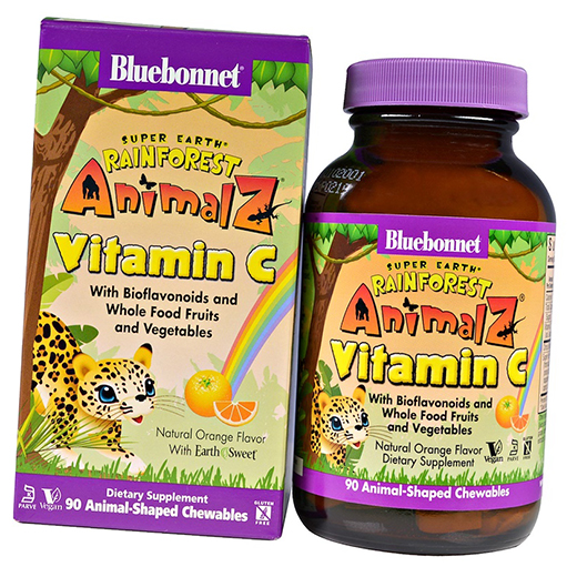 

Bluebonnet Nutrition Animalz Vitamin C 90таб Апельсин (36393018)