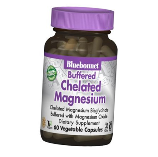

Буферизованный хелатный магний, Buffered Chelated Magnesium, Bluebonnet Nutrition 60вегкапс (36393060)