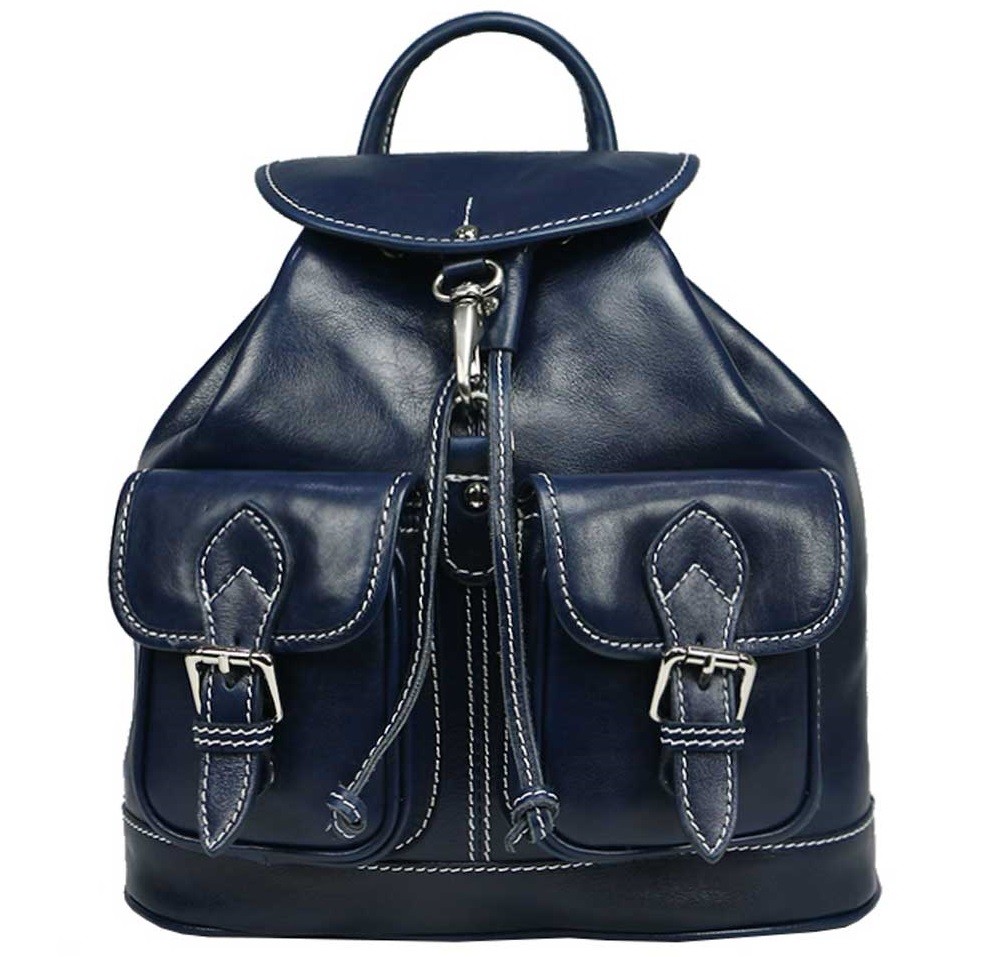 

Кожаный рюкзак Bottega Carele BC715 blue