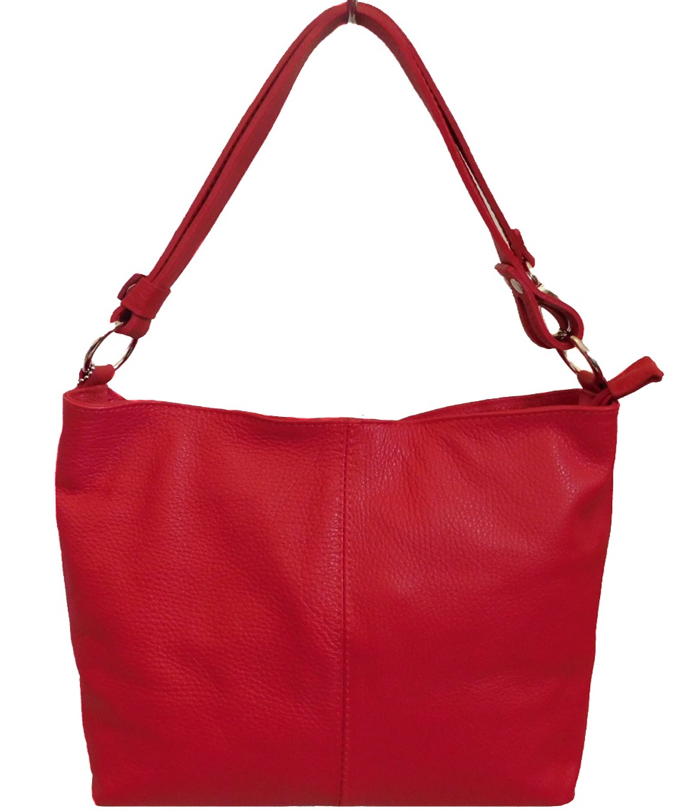 

Женская кожаная сумка Italian bags DB15207 red