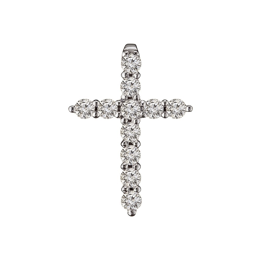 

Золотой крестик с бриллиантами 0,82ct, d/2.6 мм Congress Diamond (Т 2.6)
