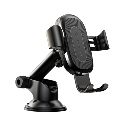 

Автодержатель Baseus Wireless Fast Charger Gravity osculum type Black