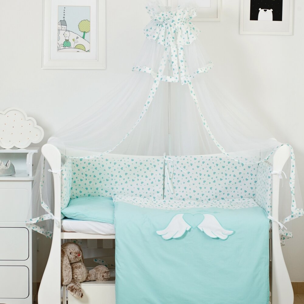 

Комплект постельный 8 ел Twins Evo Angel Baby, mint