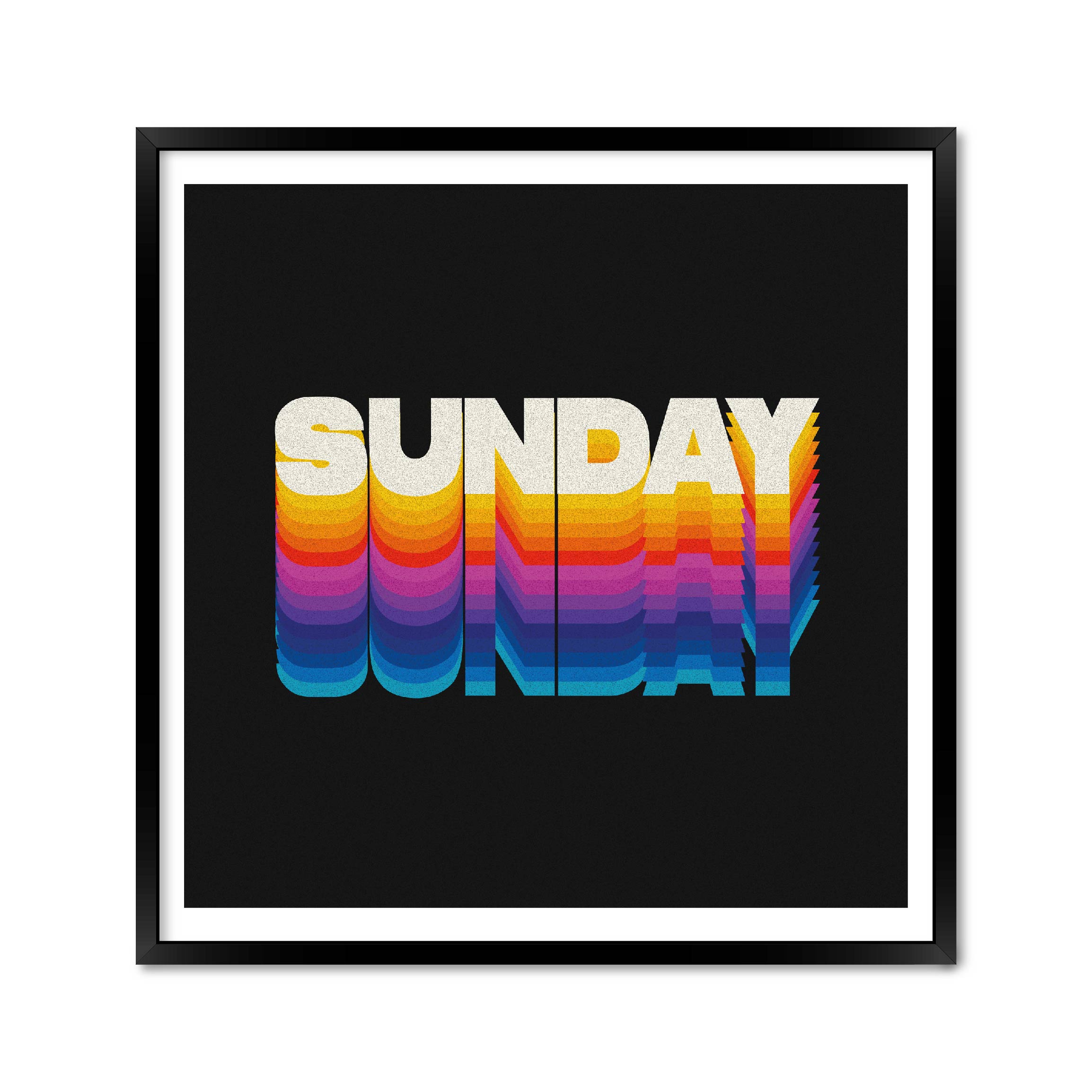 

Постер "Sunday" без стекла 45 x 45 см в чёрной рамке