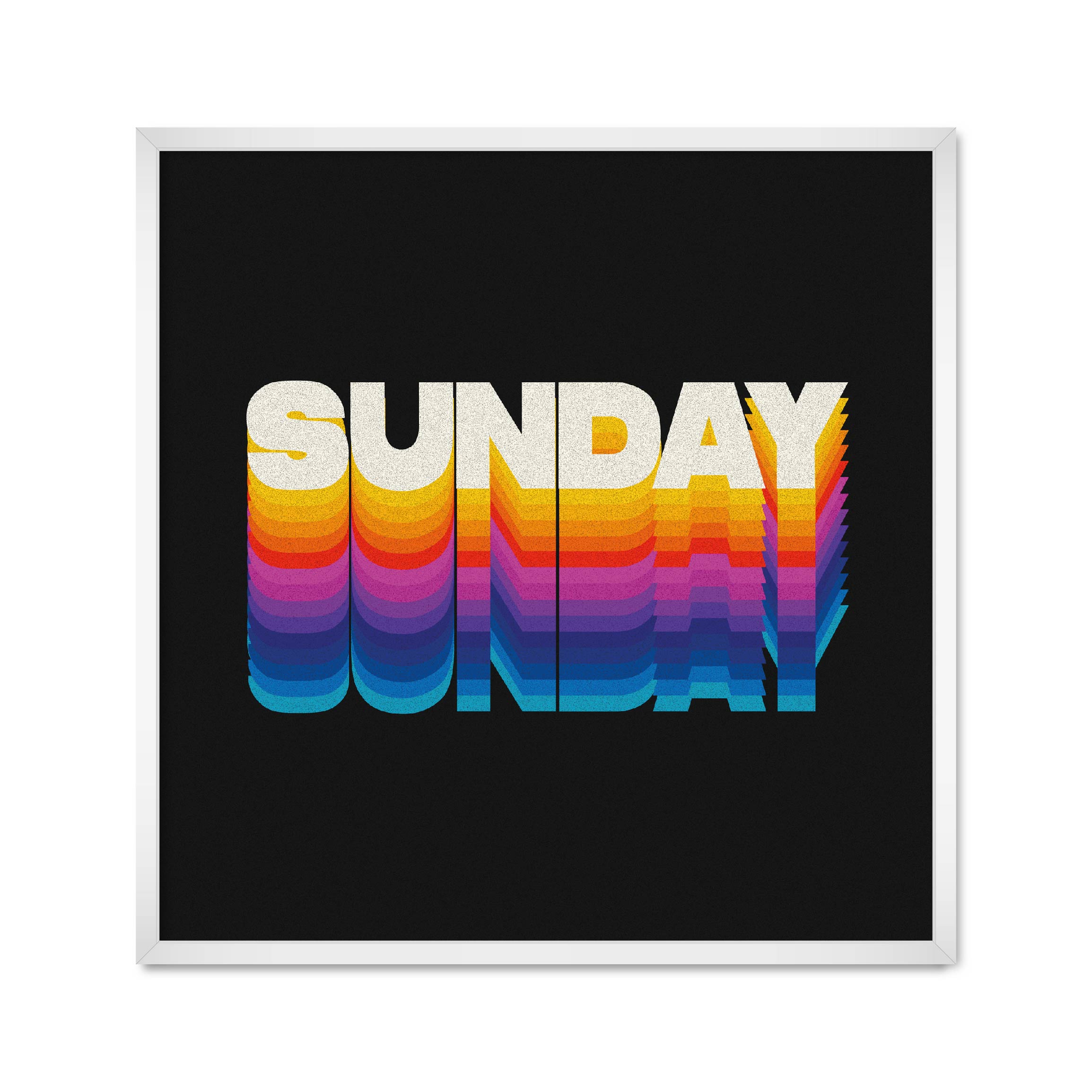

Постер "Sunday" с антибликовым стеклом 60 x 60 см в белой рамке