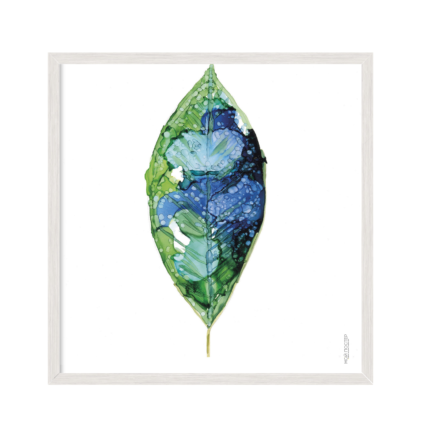 

Постер "Green leaf" без стекла 60 x 60 см в белой рамке