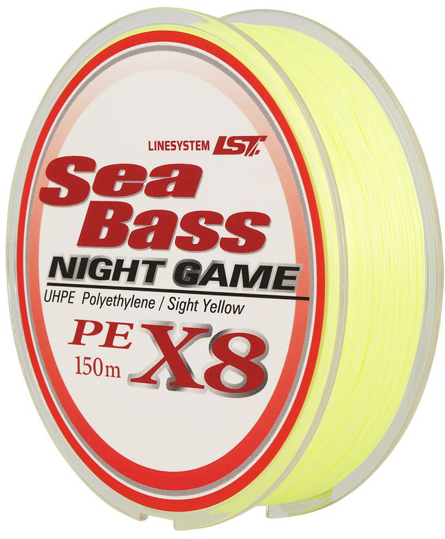 

Шнур LineSystem Sea Bass X8 Night Game 150 м #2 13.5 кг Желтый (L6220B)