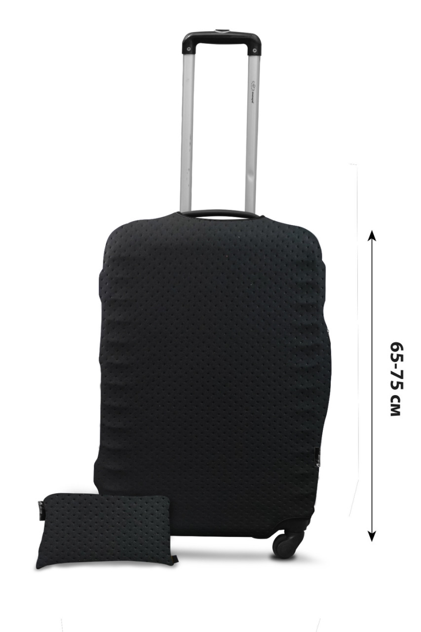 

Чехол для чемодана Coverbag неопрен Strong L точки черные