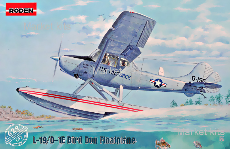 

Самолет Cessna L-19/O-1 Bird Dog Floatplane 1:32 RODEN (RN629)