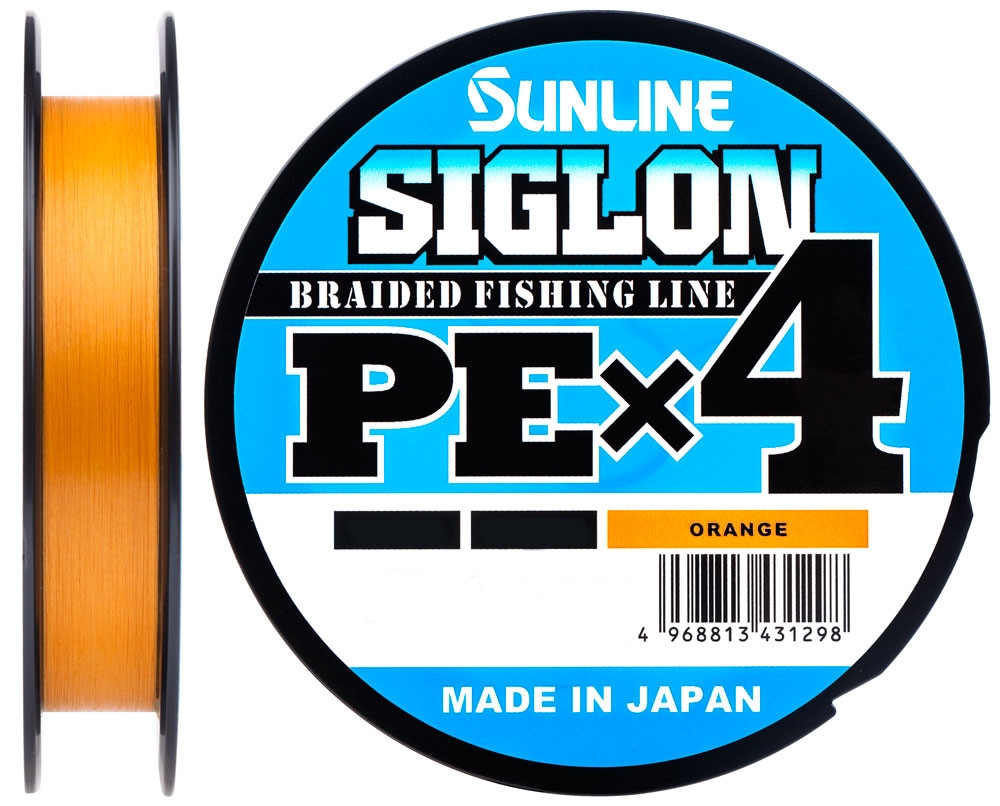 

Шнур Sunline Siglon PE X4 Orange 300m #1.0/0.171mm 16lb/7.7kg