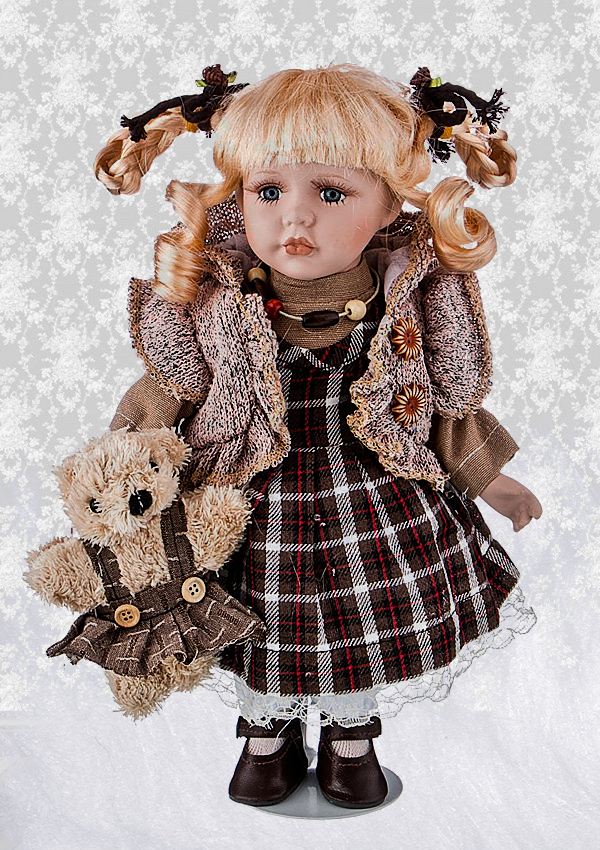 

Кукла RF-Collection Шарлотта с медведем коллекционная 30 см