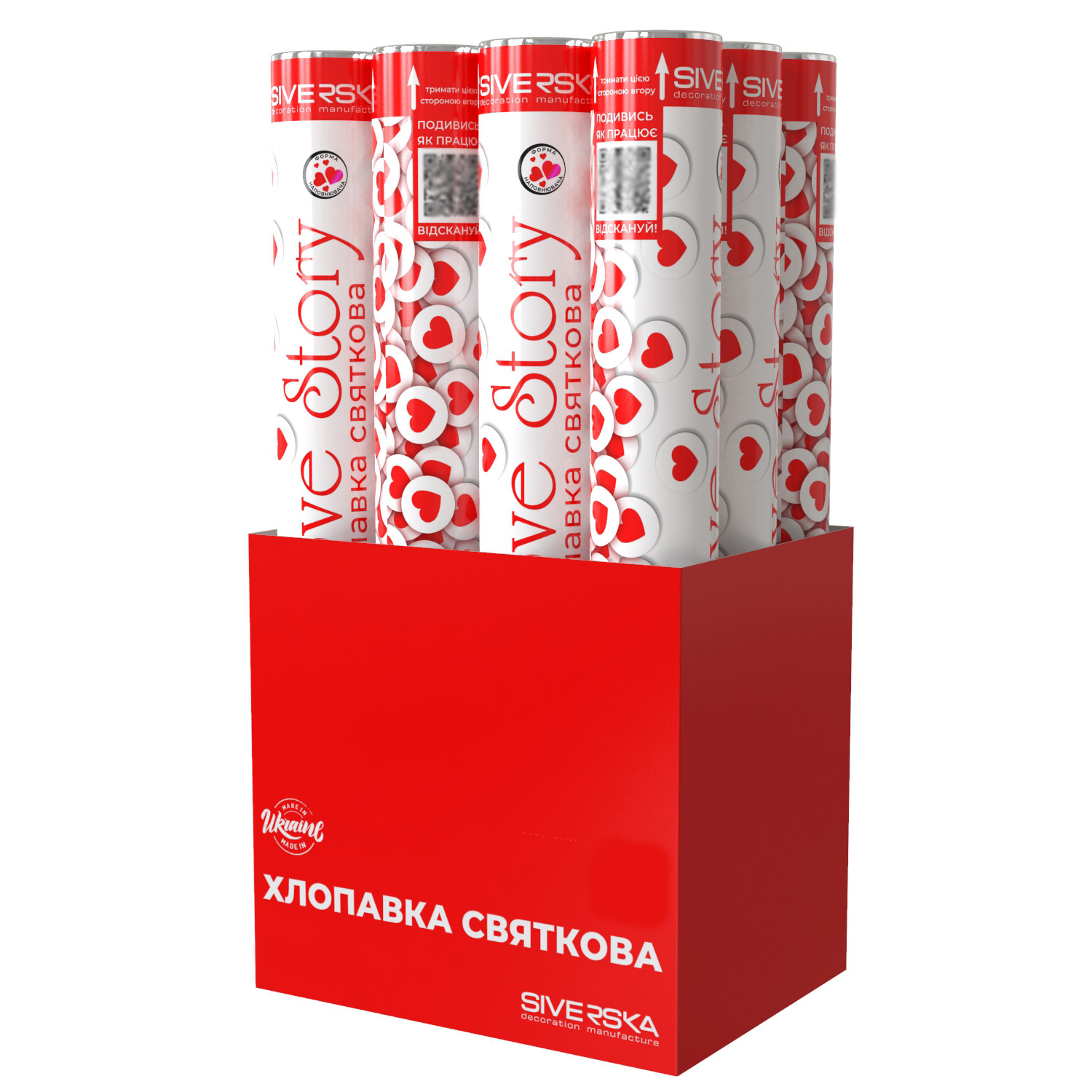 

Хлопавка пневматична Siverska Love Story 40 см (RNH0004012) Упаковка 12 шт.