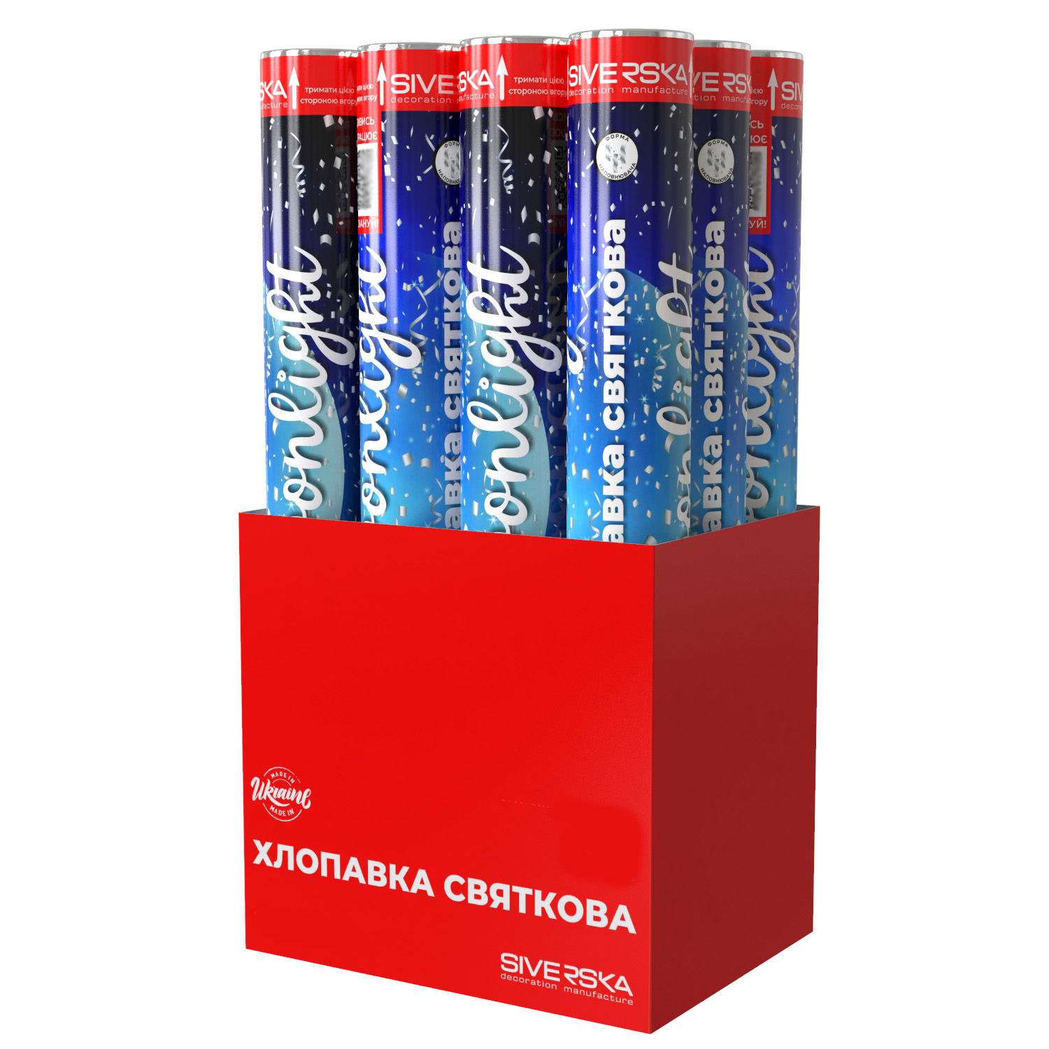 

Хлопавка пневматична Siverska Moonlight 40 см (MLNFS04012) Упаковка 12 шт.