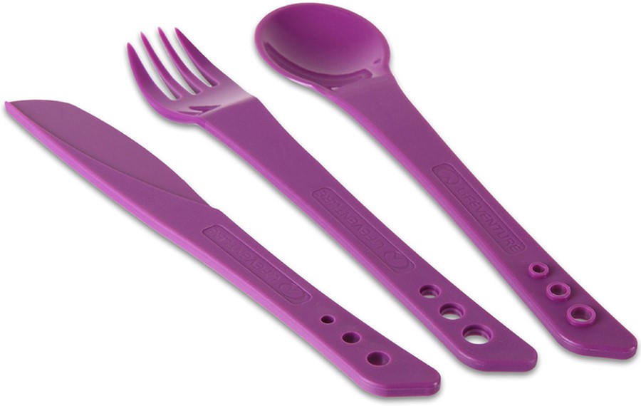 

Набор вилка, ложка, нож Lifeventure Ellipse Purple (75040)