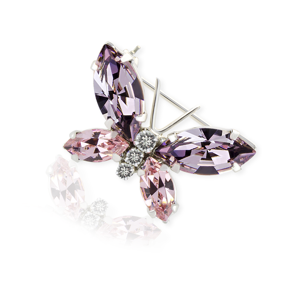 

Брошь KOBI Motylek с камнями Swarovski модели 7760-0348-226