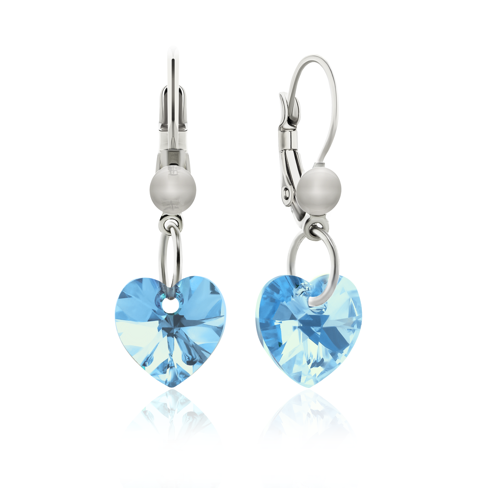 

Серьги KOBI Heart Small 10*10 мм со Swarovski модели 7440-0129-116-32