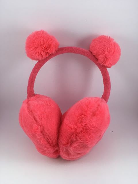 

Наушники меховые Ears Warm 5488 с помпонами Малиновые