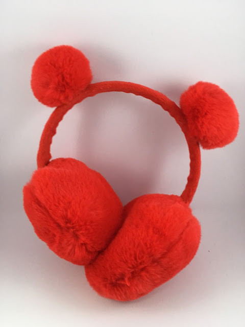 

Наушники меховые Ears Warm 5487 с помпонами Красные