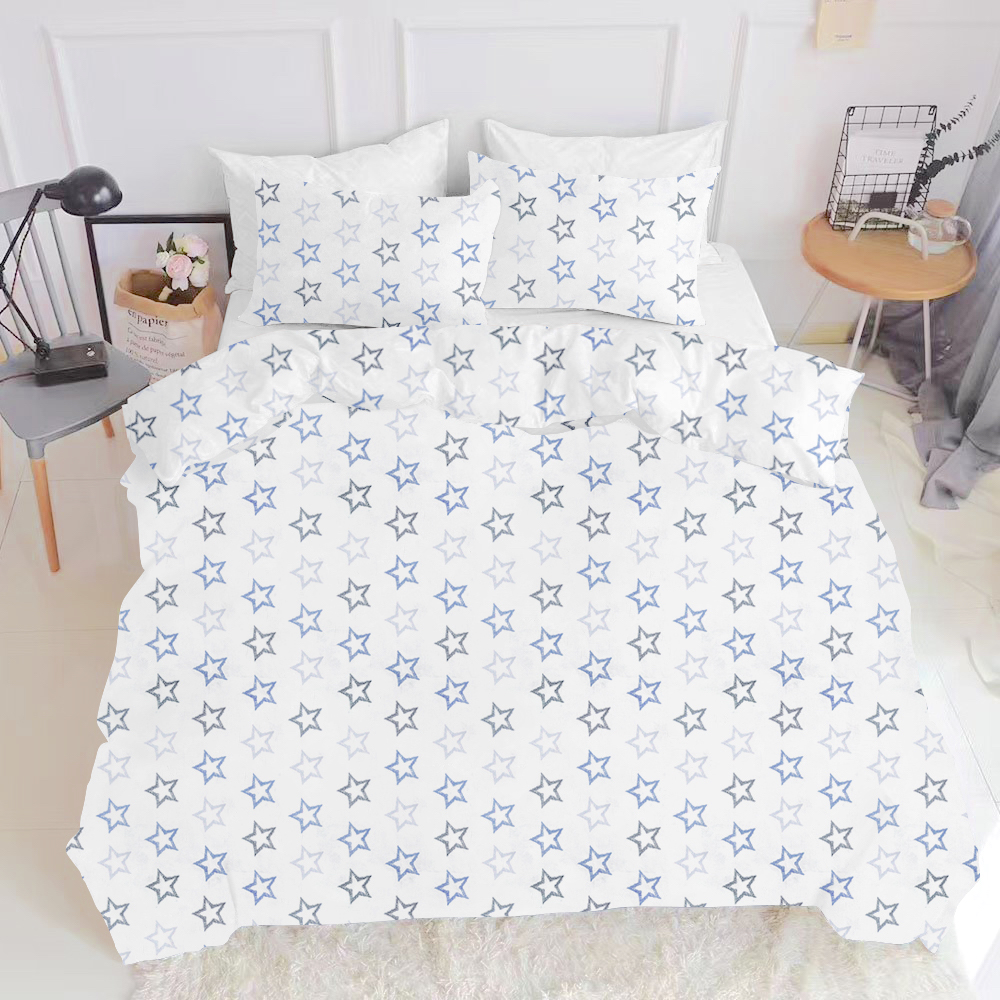 

Комплект постельного белья Cosas Stars Clear Grey Blue El White 200х220