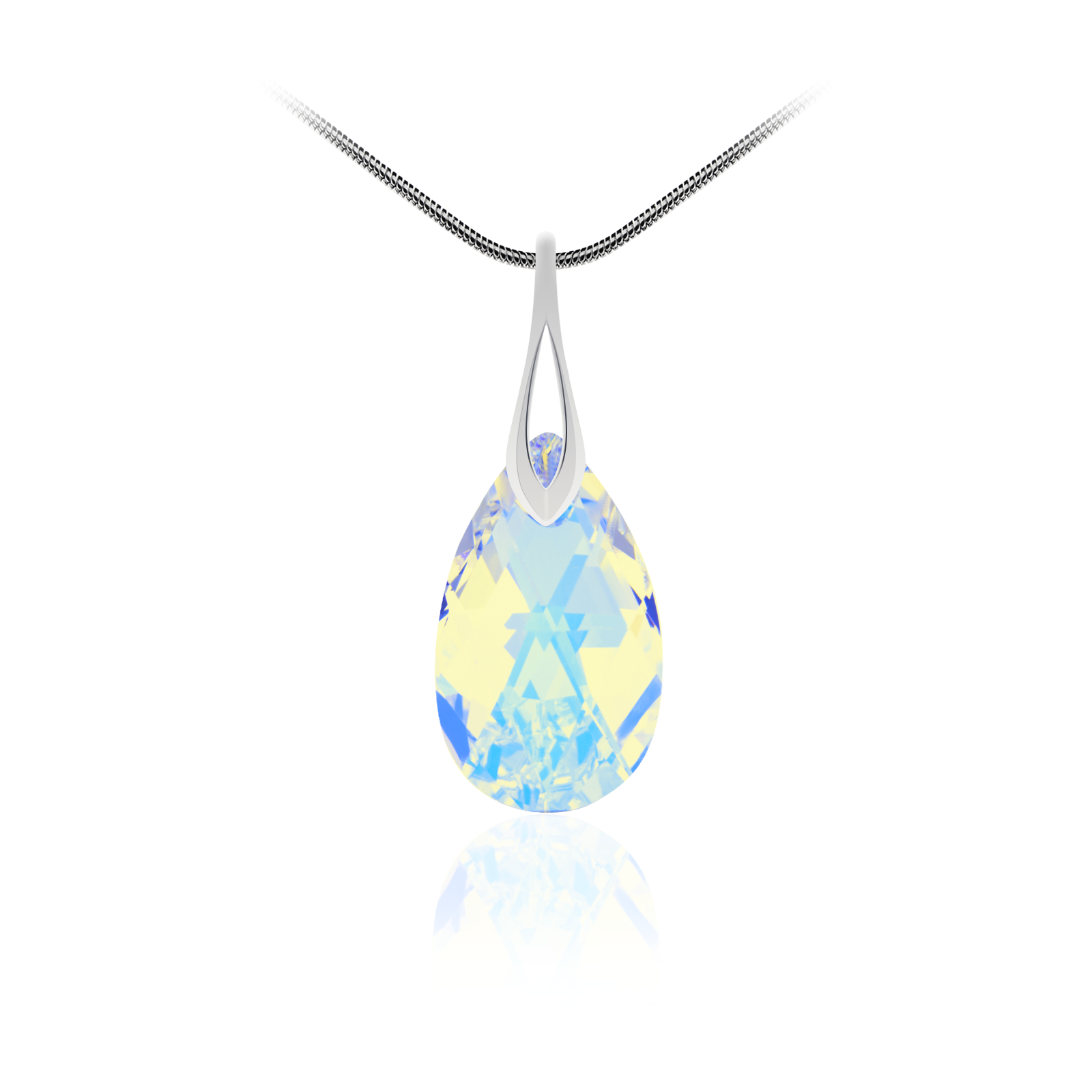 

Кулон KOBI LEAF со Swarovski 12*22 мм модели 7730-1342-16