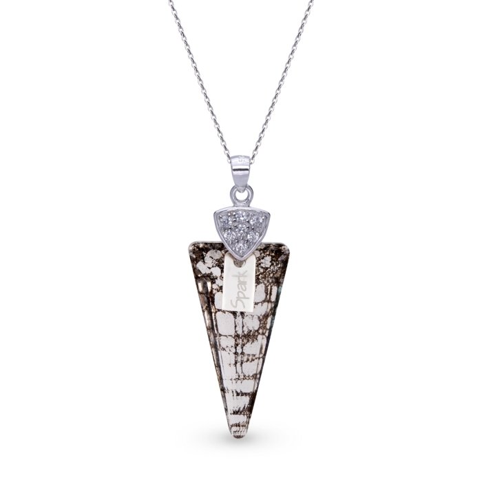 

Серебряный кулон c цепочкой SPARK Spike со Swarovski модели N6480BP