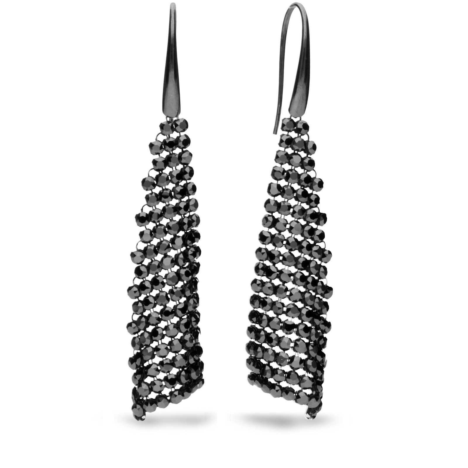 

Серебряные серьги SPARK Flapper со Swarovski модели KWMESH12H