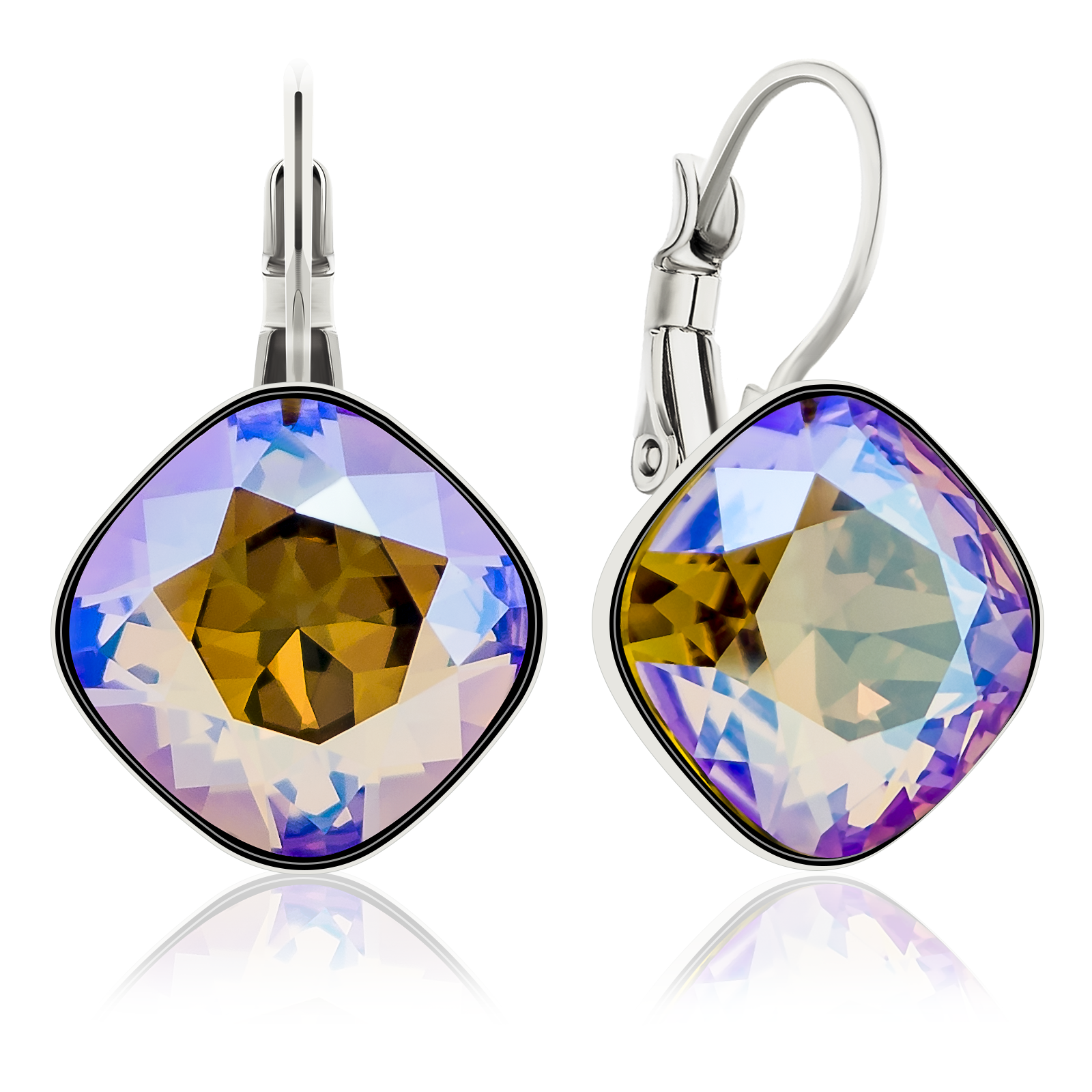 

Серьги KOBI IVONN 14*14 мм со Swarovski модели 7740-1208-71-32