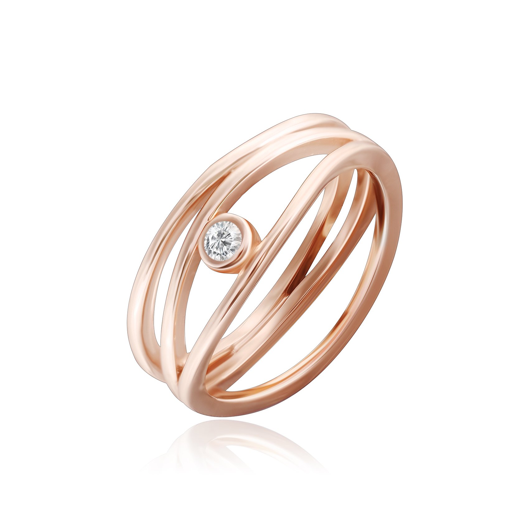 

Серебряное кольцо Silvex925 с фианитом 18.1 мм модели К3Ф/278-К