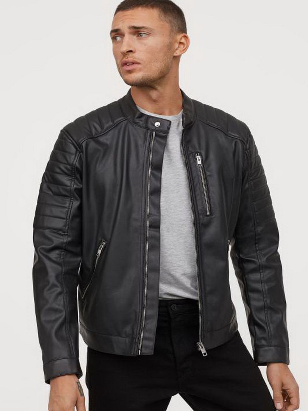 

Куртка из искусственной кожи H&M 0634744-1 XS Черная