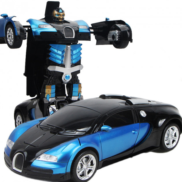 

Автомобиль робот-трансформер автобот MZ AUTOBOTS Bugatti Veyron 2331X на пульте управления Синий