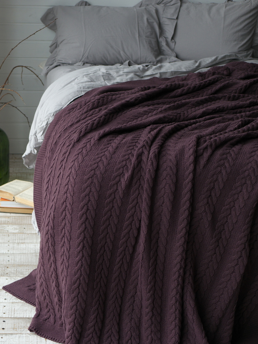 

Плед Betires Home Bremen 220x240 Damson