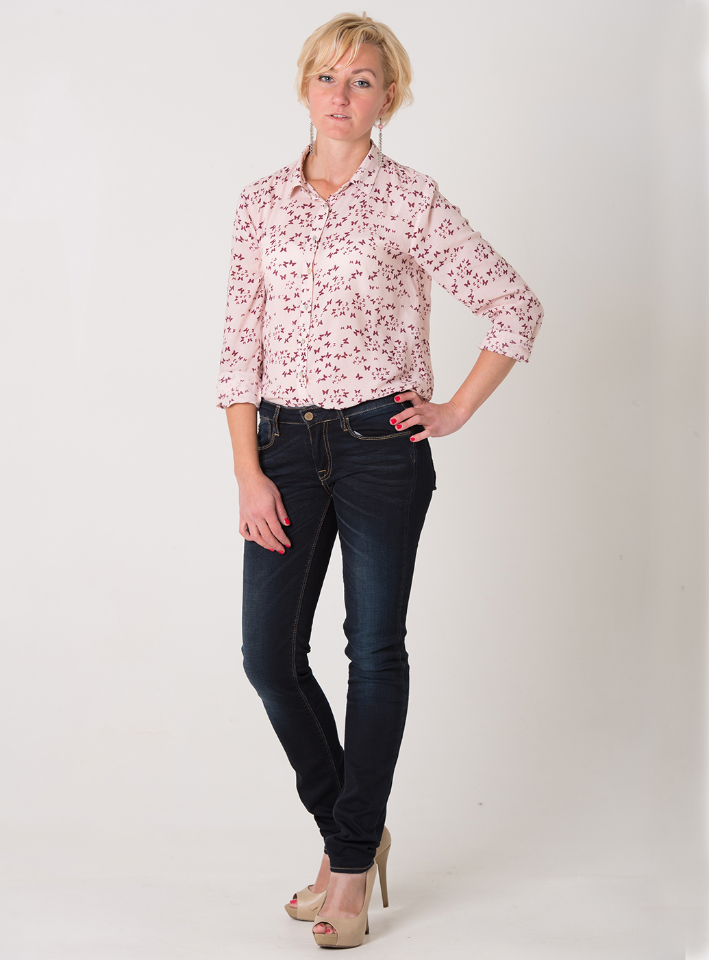 

Джинси Le Temps Des Cerises JEAF316BASIC 27 т.синій