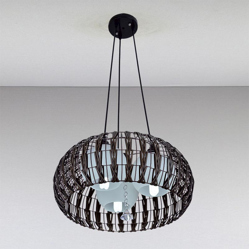 

Люстра Light House LS-11036-3 коричневая