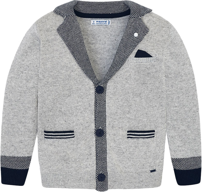 

Кардиган Mayoral Mini Boy 3421-54 6A Светло-серый