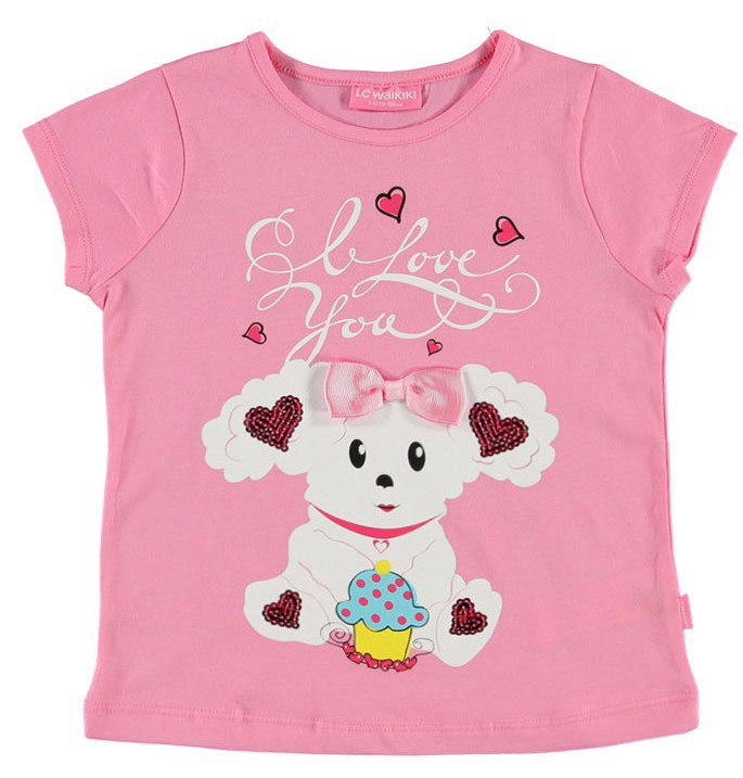 

Футболка LC Waikiki 128 см Розовая (T-shirt girl -027)