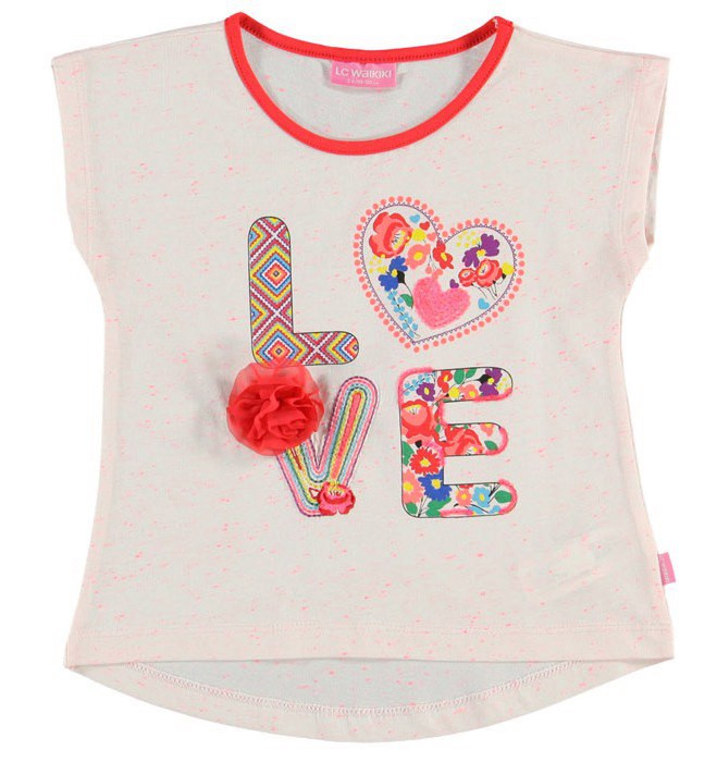 

Футболка LC Waikiki 104 см Бело-красная (T-shirt girl -059)