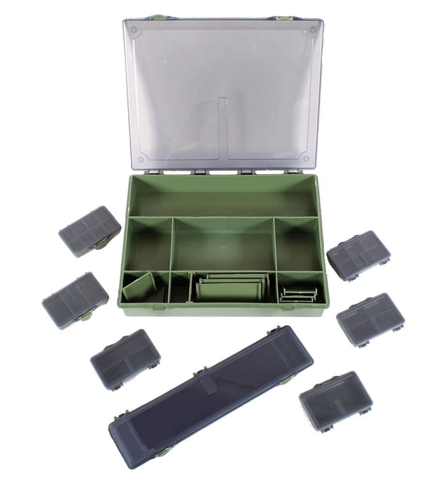 

Коробка для снастей с поводочницей Fisher Tackle Box 36,5х30х6 см (K 068)