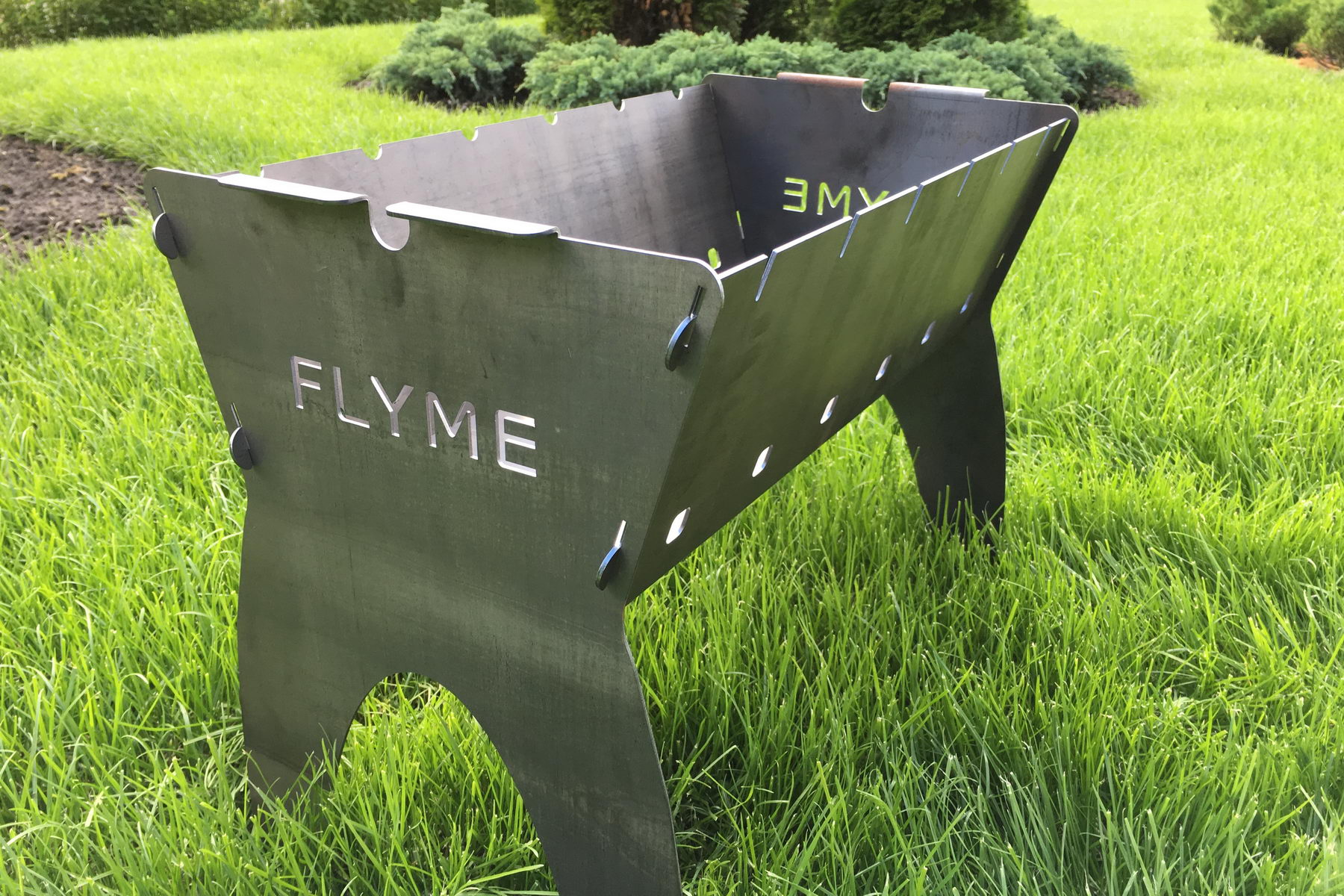 

Мангал Flyme переносной Серебристый