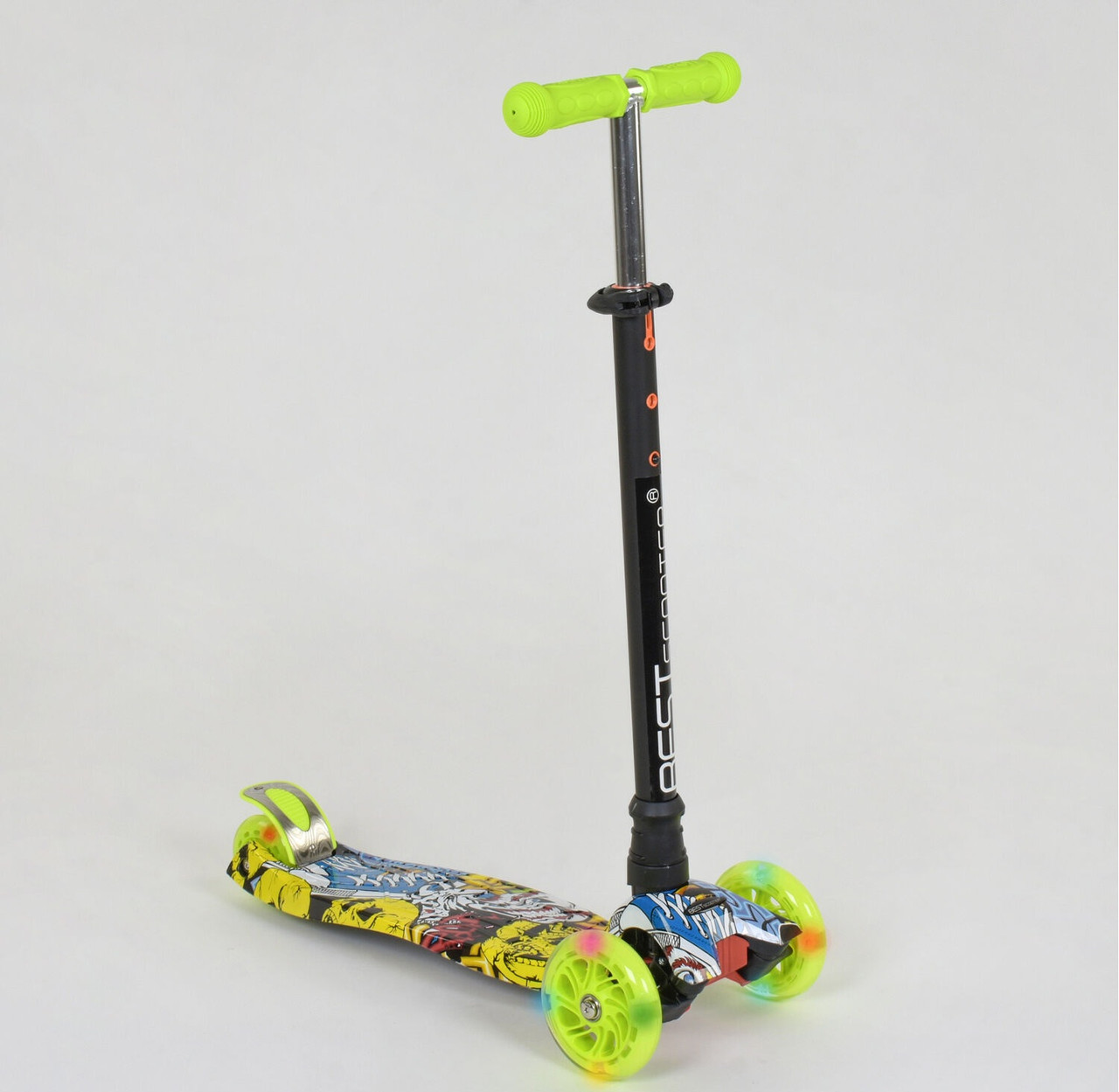 

Самокат А 24649 /779-1393 MAXI "Best Scooter" Салатовый
