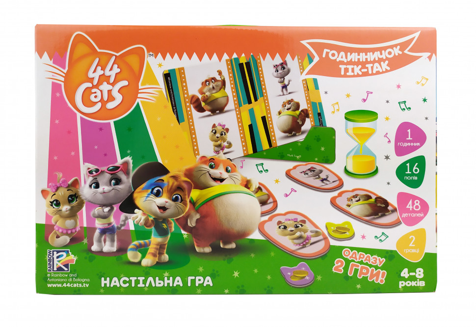 

Настольная игра 44 Cats "Часики Тик-Так" укр. VT8055-26