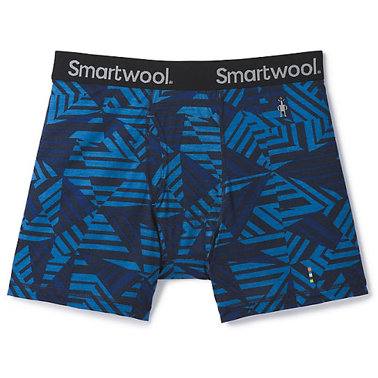 

Трусы Smartwool Merino 150 Printed Boxer Brief M Синий-Голубой