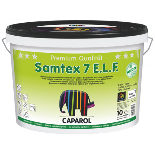 

Краска интерьерная латексная Caparol Samtex 7 E.L.F. B1 белая