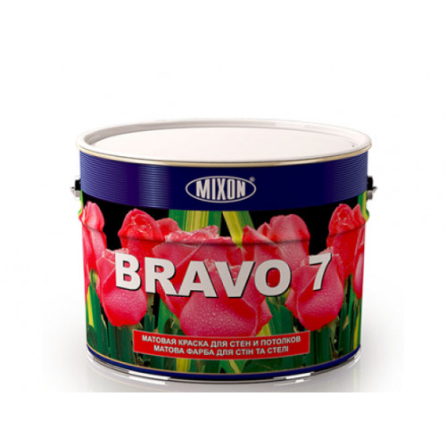 

Краска для стен и потолка Mixon Bravo 7 белая матовая