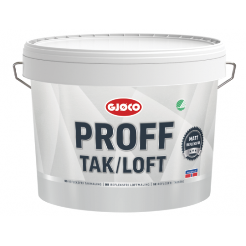 

Краска интерьерная Gjoco Proff Tak/Loft PVA для потолка матовая белая