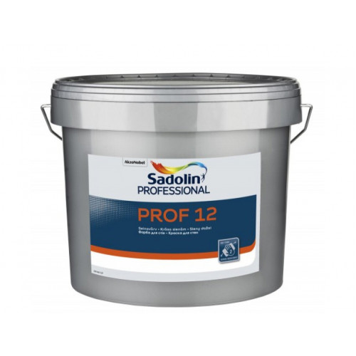 

Краска латексная Sadolin Prof 12 для внутренних работ белая полуматовая