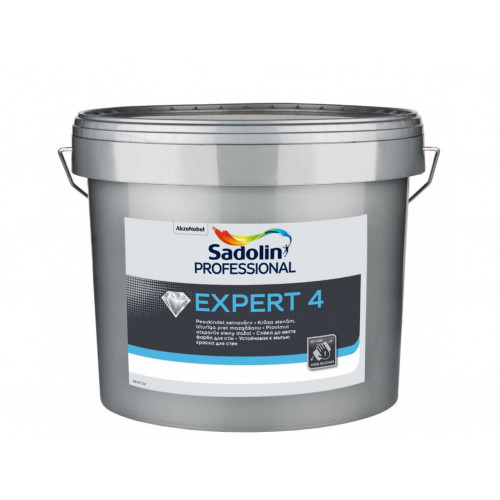 

Краска для стен Sadolin Expert 4 белая глубокоматовая моющаяся